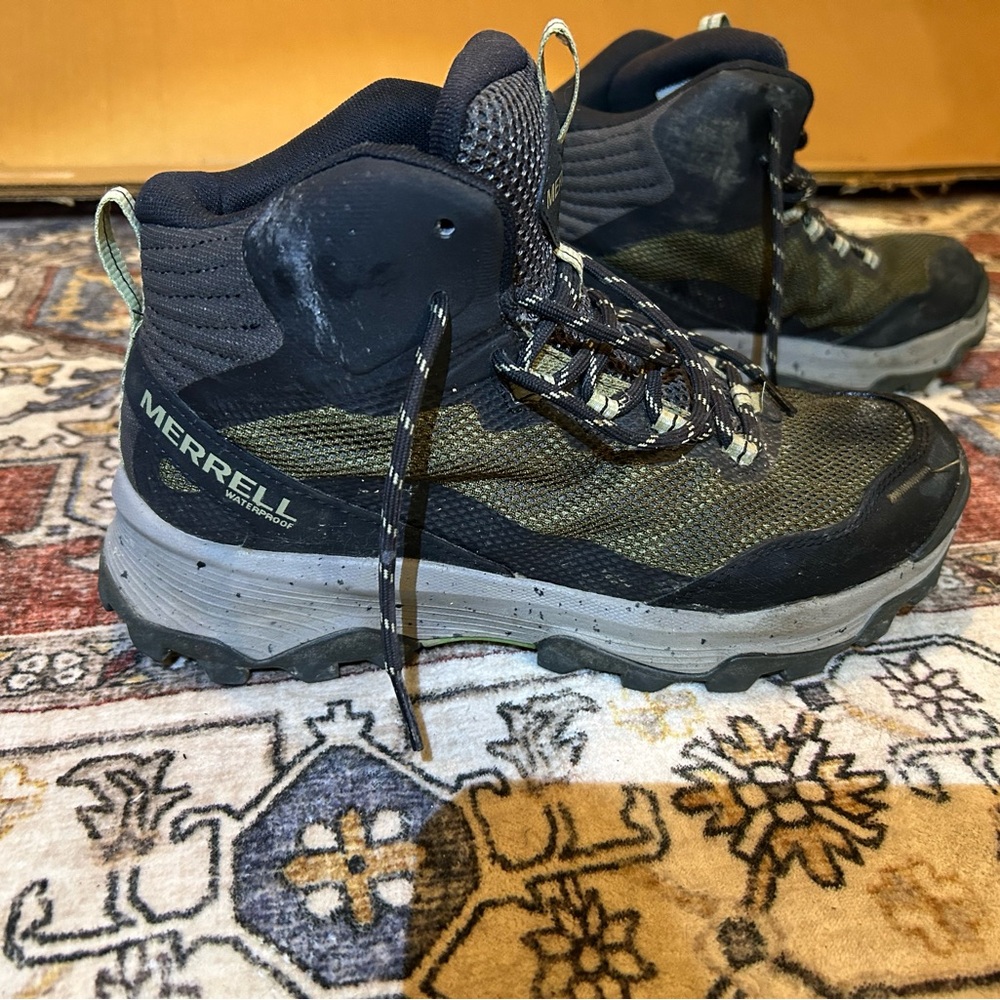 Merrell Black and Gray Athletic Shoes